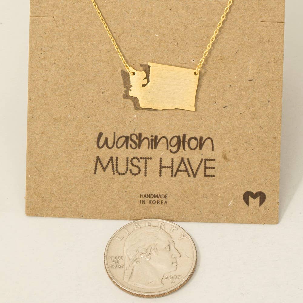 Washington State Pendant Necklace