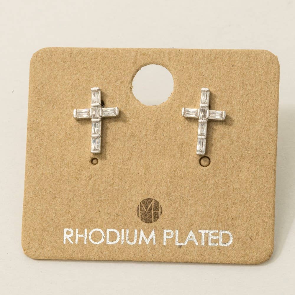 Mini Cross Stud Earrings