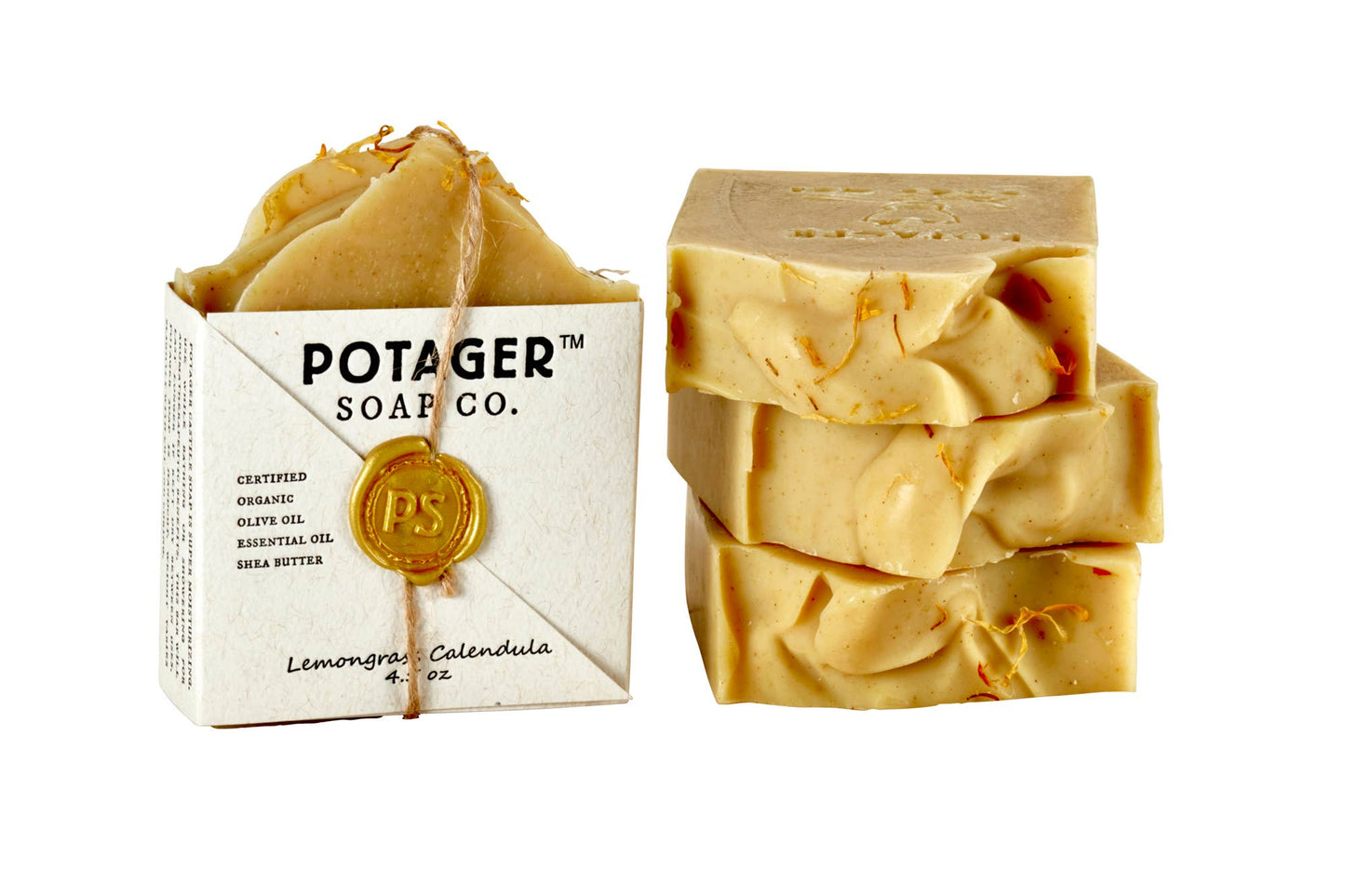 Lemongrass Calendula Bar Wrapped | Gift‑Ready Artisanal