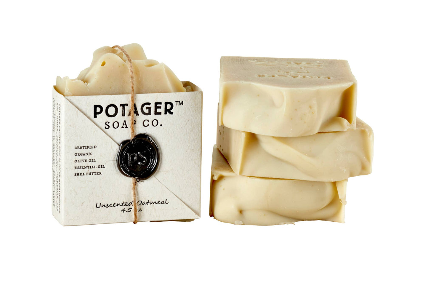 Unscented Oatmeal Handmade Bar Soap | Organic Soap