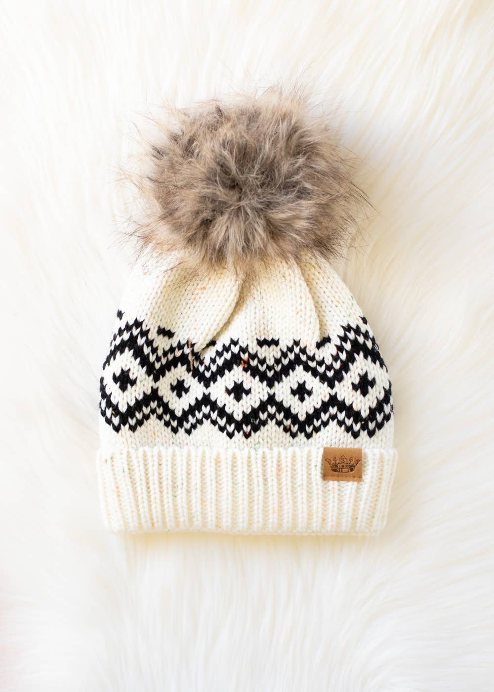 Pattern Pom Hat