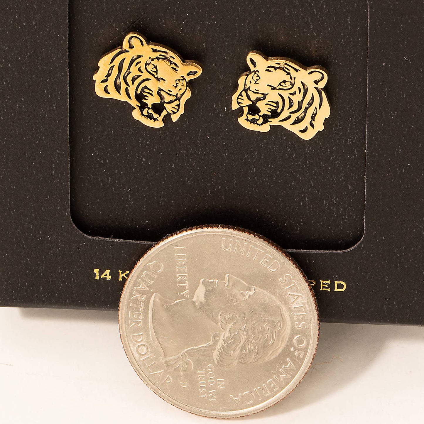 Tiger Stud Earrings