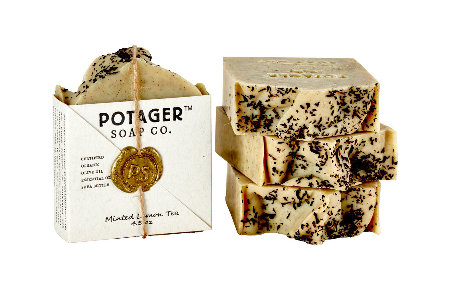 Minted Lemon Tea | Wrapped – Exfoliating Spa Soap Bar