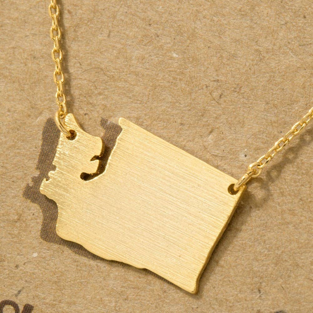 Washington State Pendant Necklace