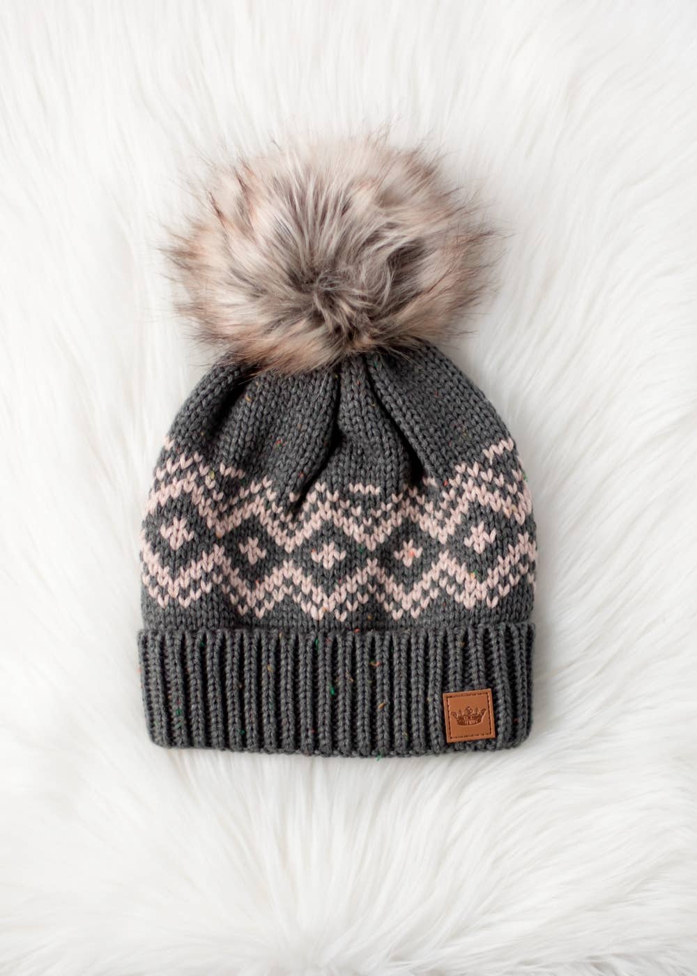 Pattern Pom Hat