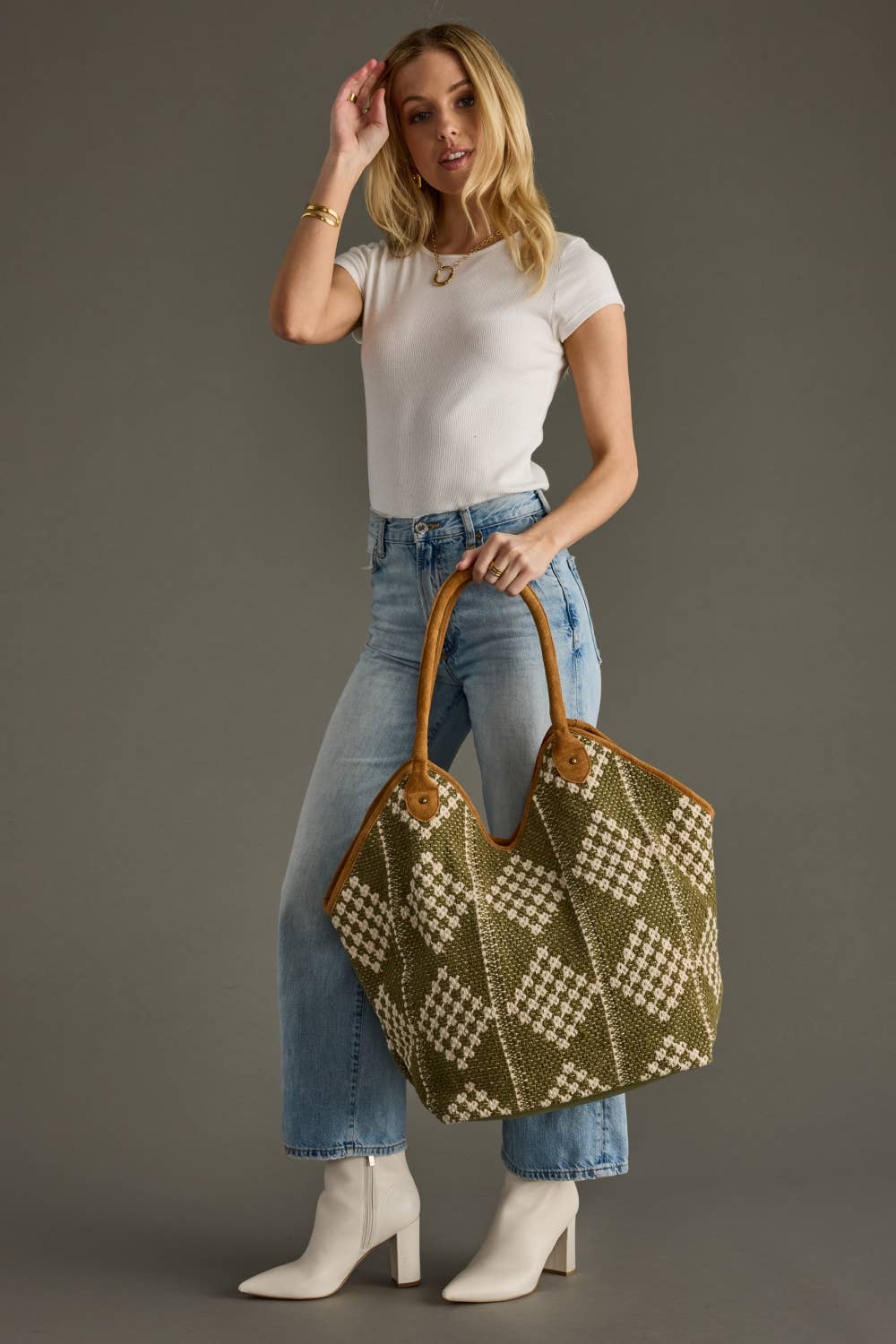 Diamond Pattern Tote