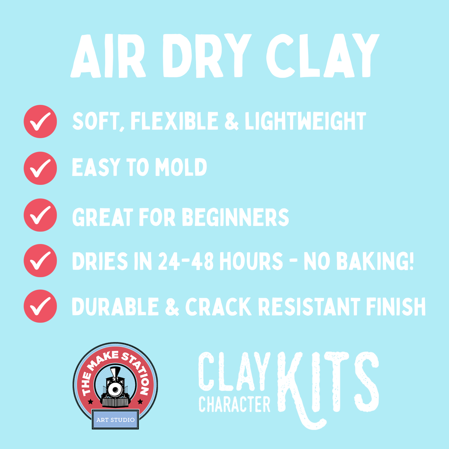 S'more Than A Feeling Air Dry Clay Kit | Arts & Craft Kit