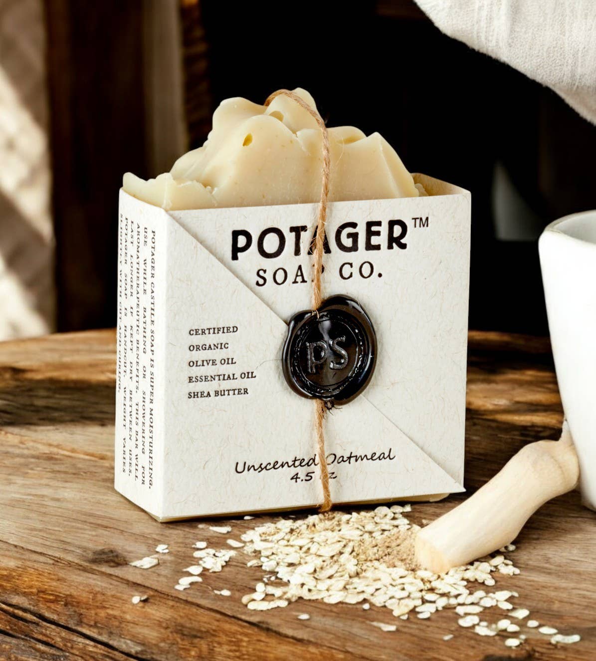 Unscented Oatmeal Handmade Bar Soap | Organic Soap