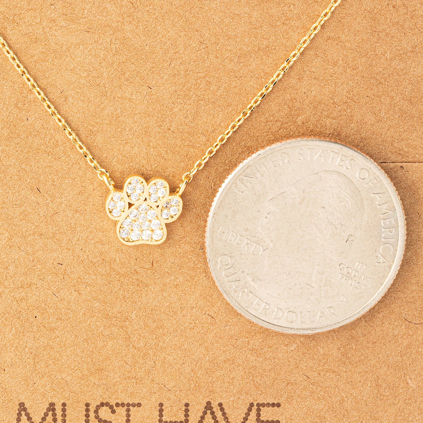 Dog Paw Print Necklace