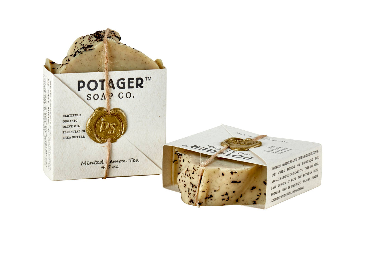 Minted Lemon Tea | Wrapped – Exfoliating Spa Soap Bar