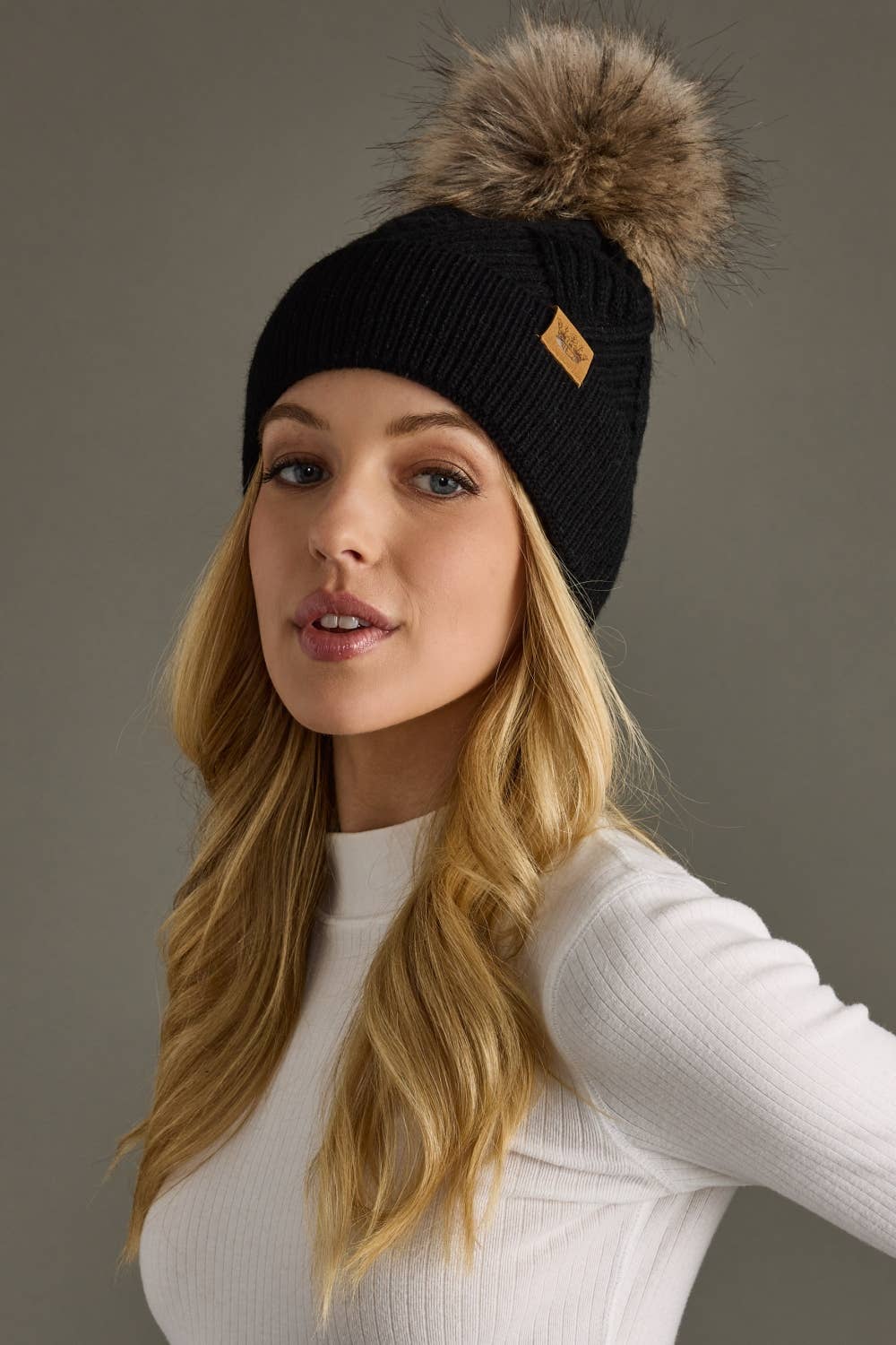 Knit Pom Hat