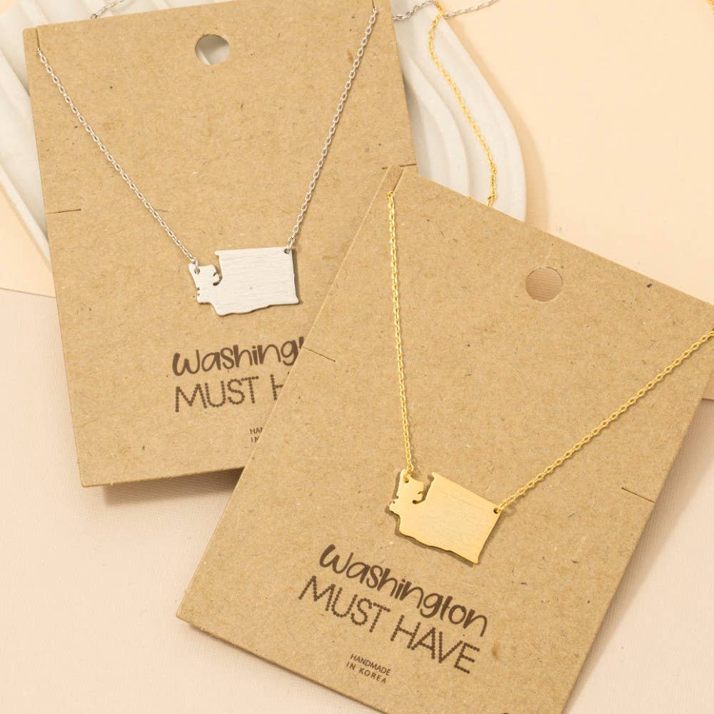 Washington State Pendant Necklace