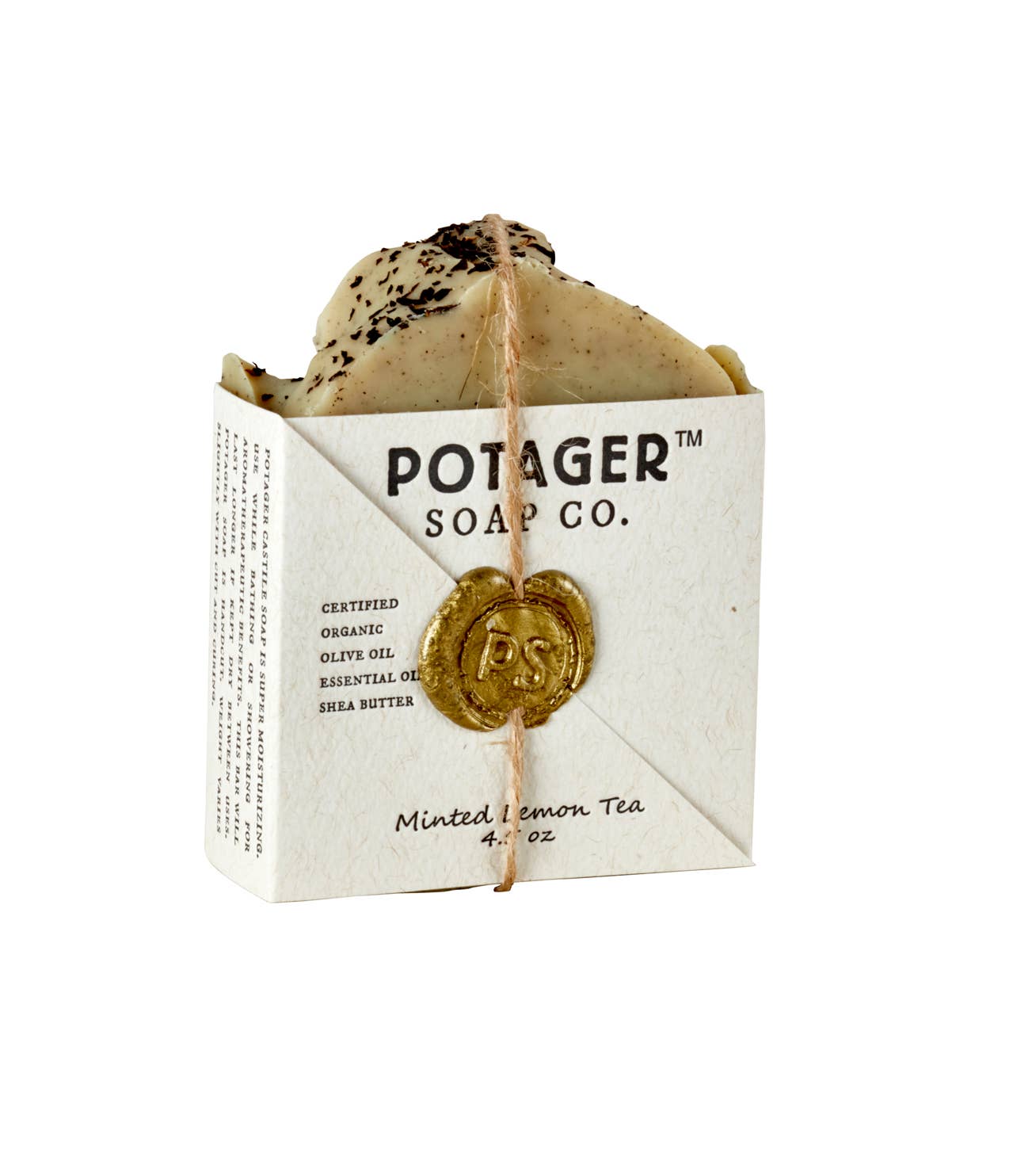 Minted Lemon Tea | Wrapped – Exfoliating Spa Soap Bar