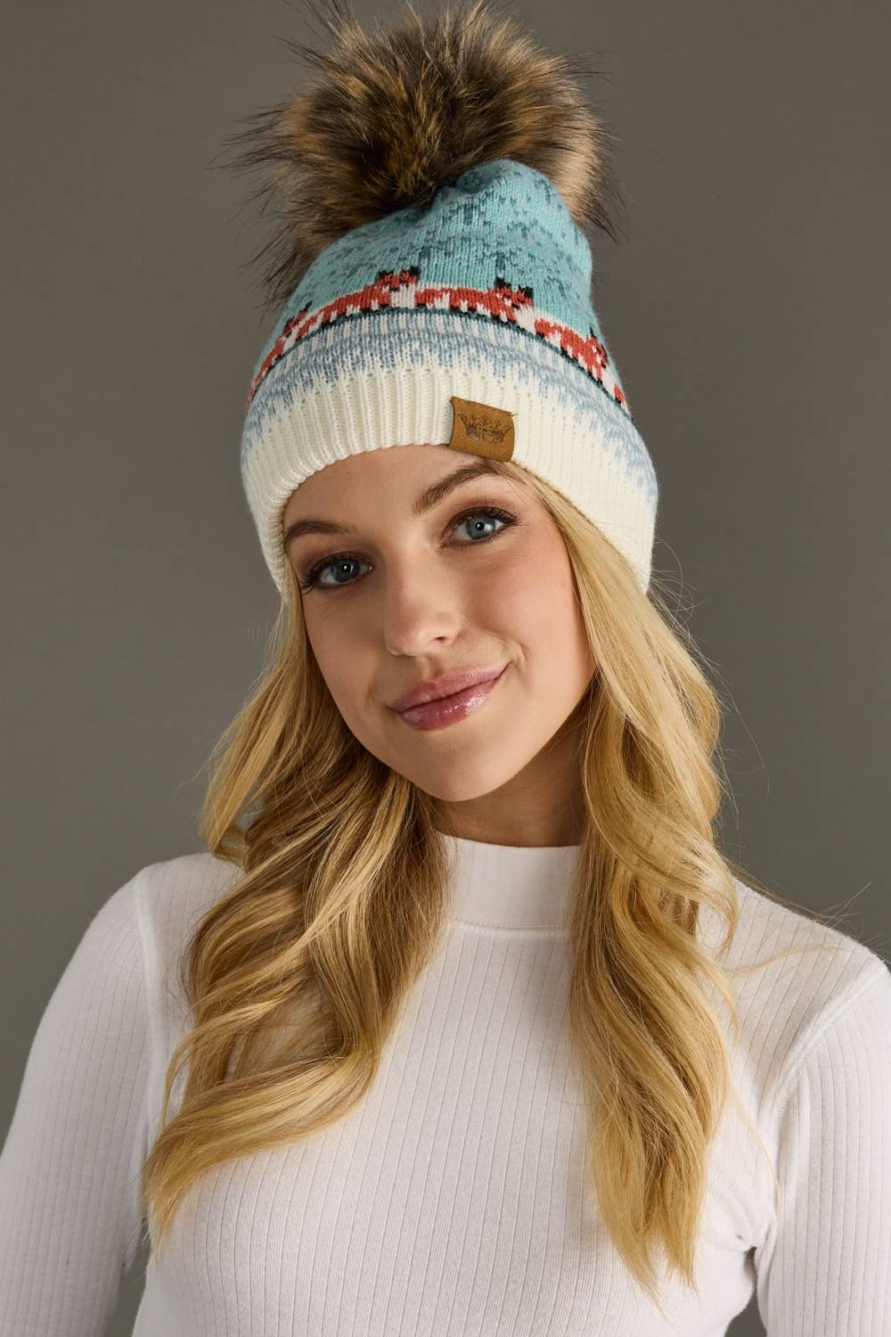 Fox Pattern Hat