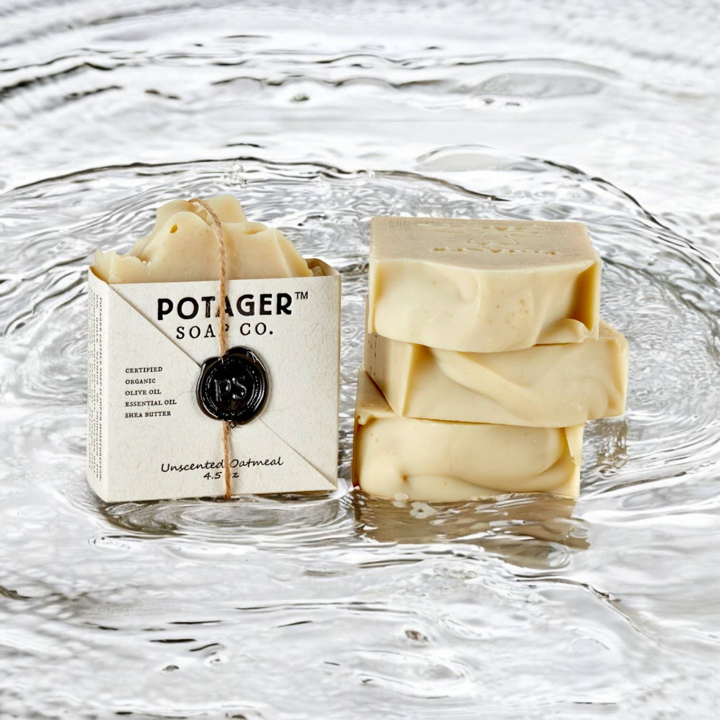 Unscented Oatmeal Handmade Bar Soap | Organic Soap
