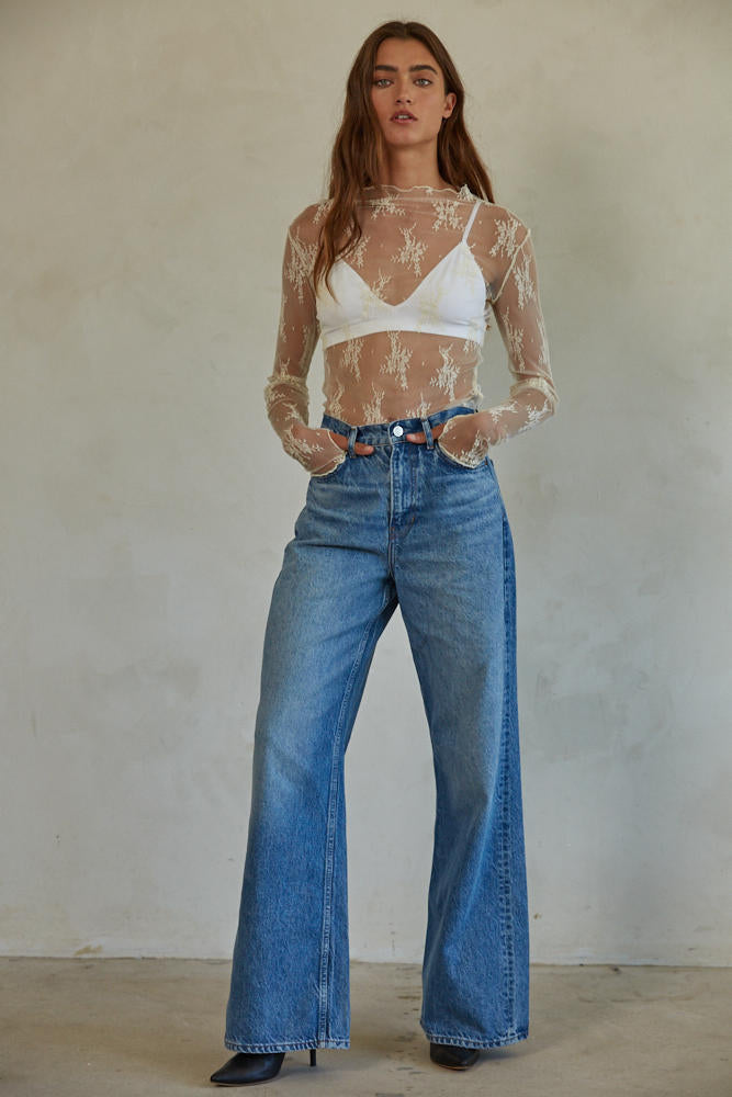 Ivory Lace Top