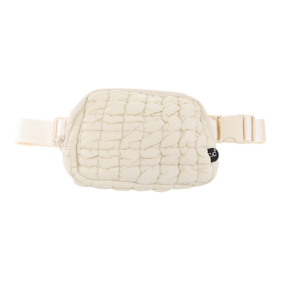 Quilted Puffer Belt Bag
