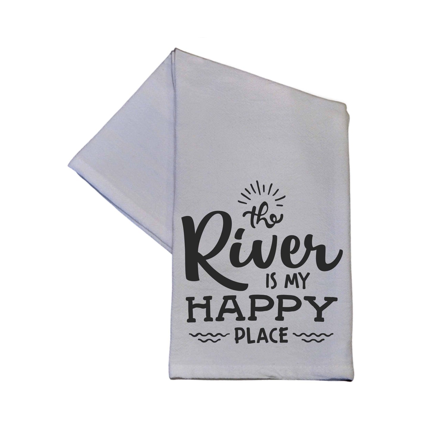 The River is my Happy Place Towel