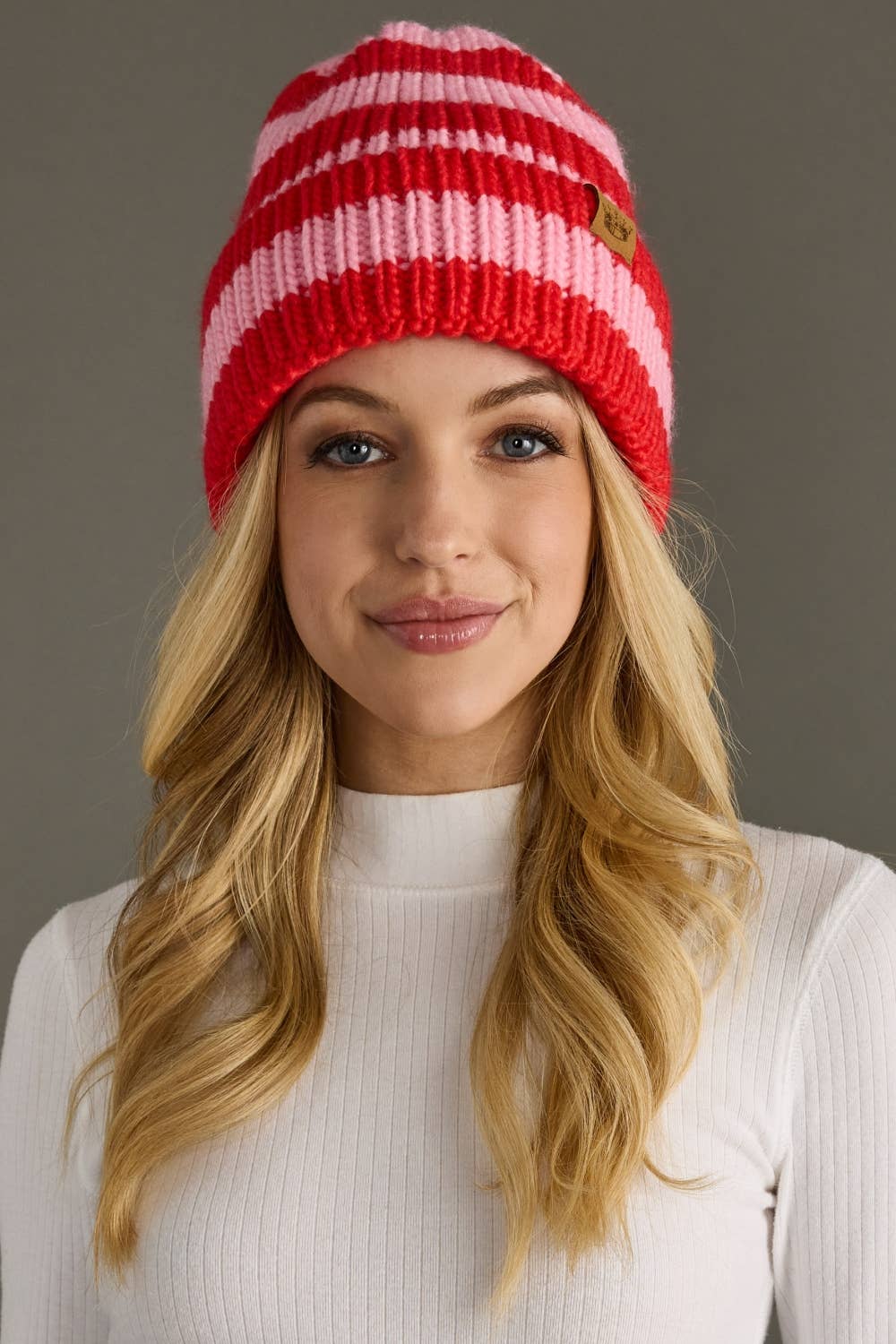 Striped Knit Beanie