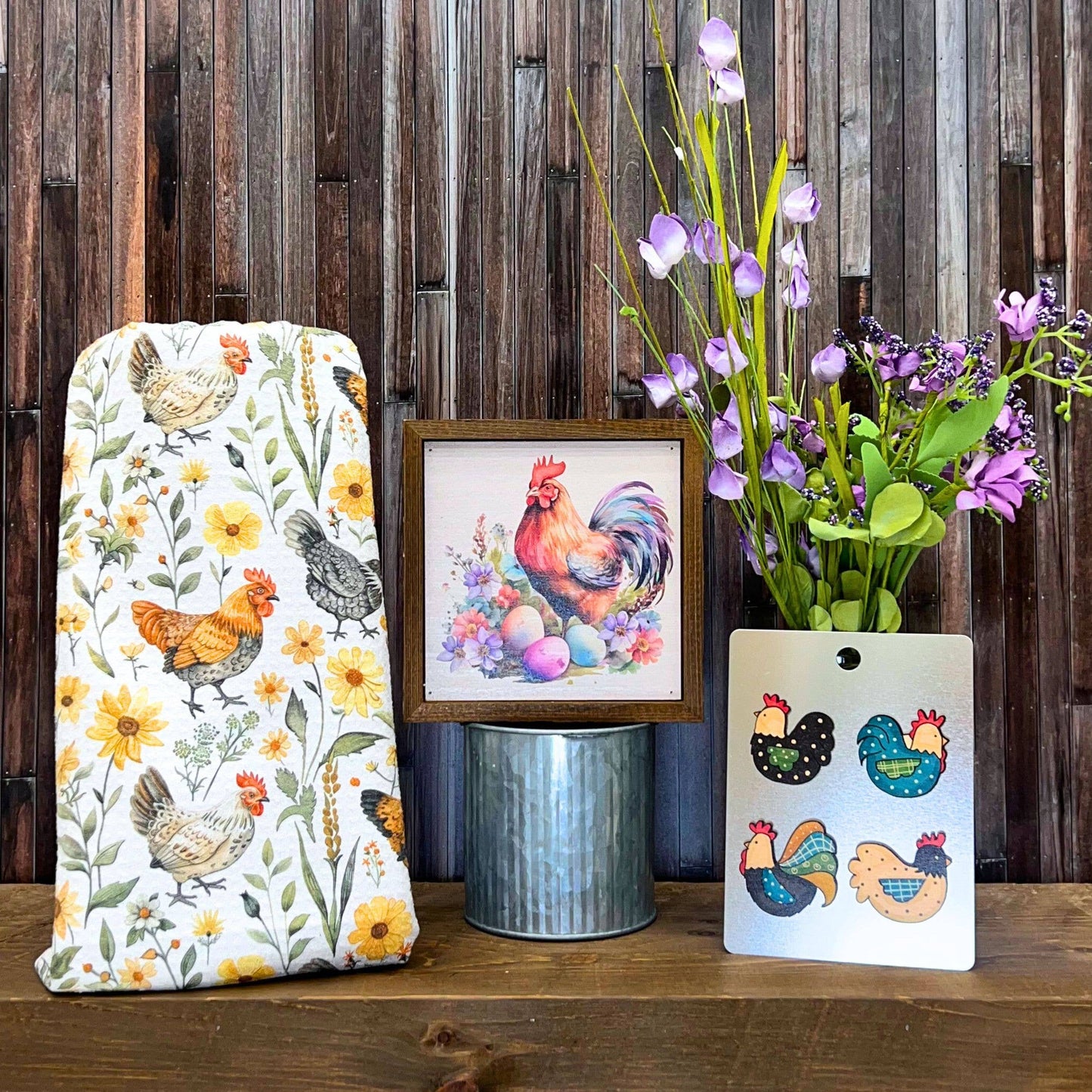 Chicken Farmhouse Dish Towel