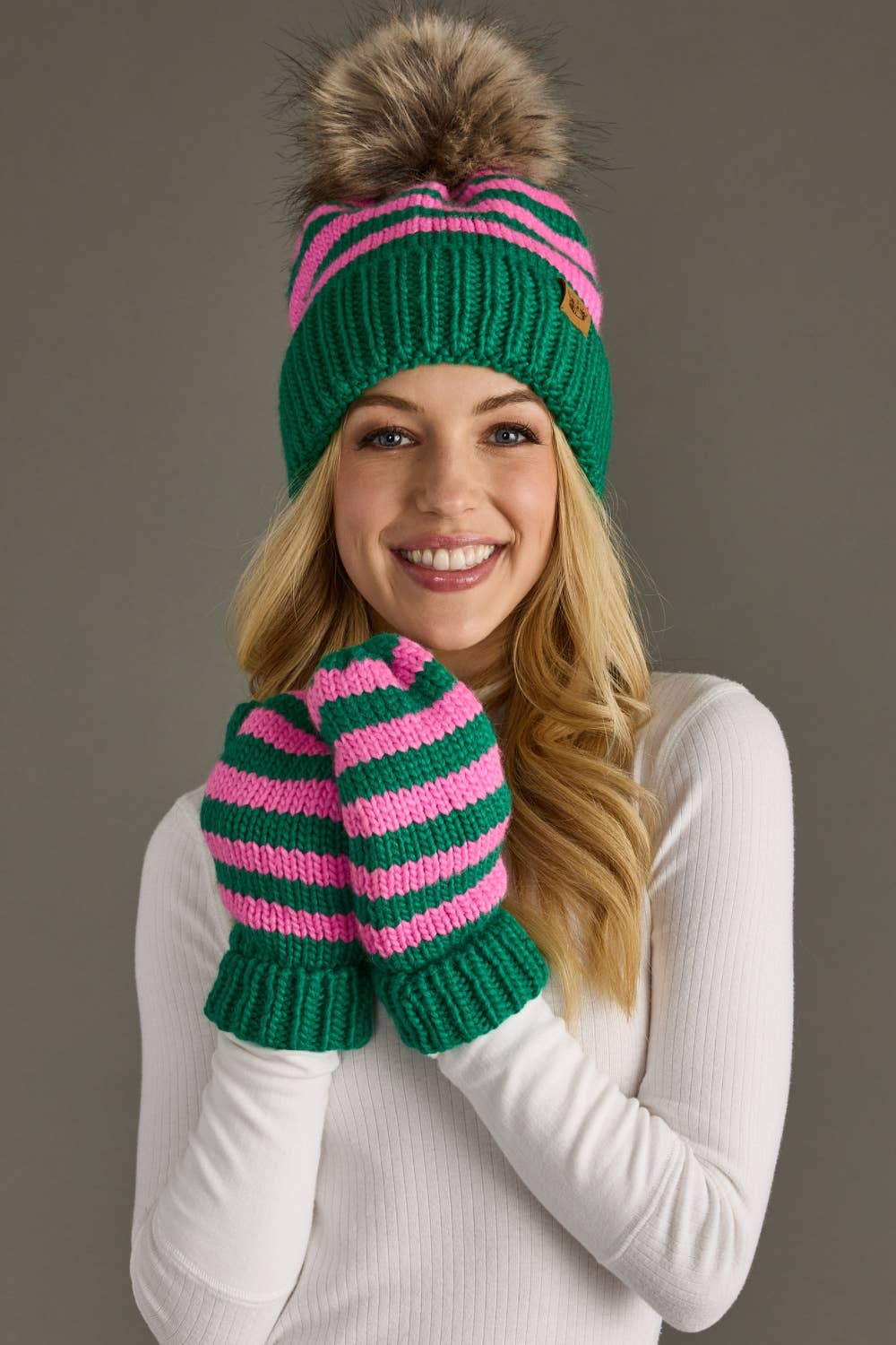 Striped Mittens