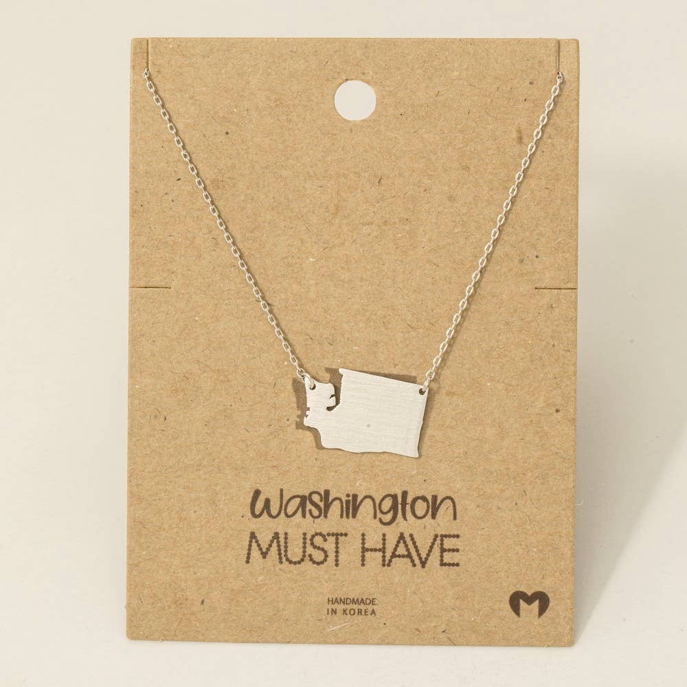 Washington State Pendant Necklace