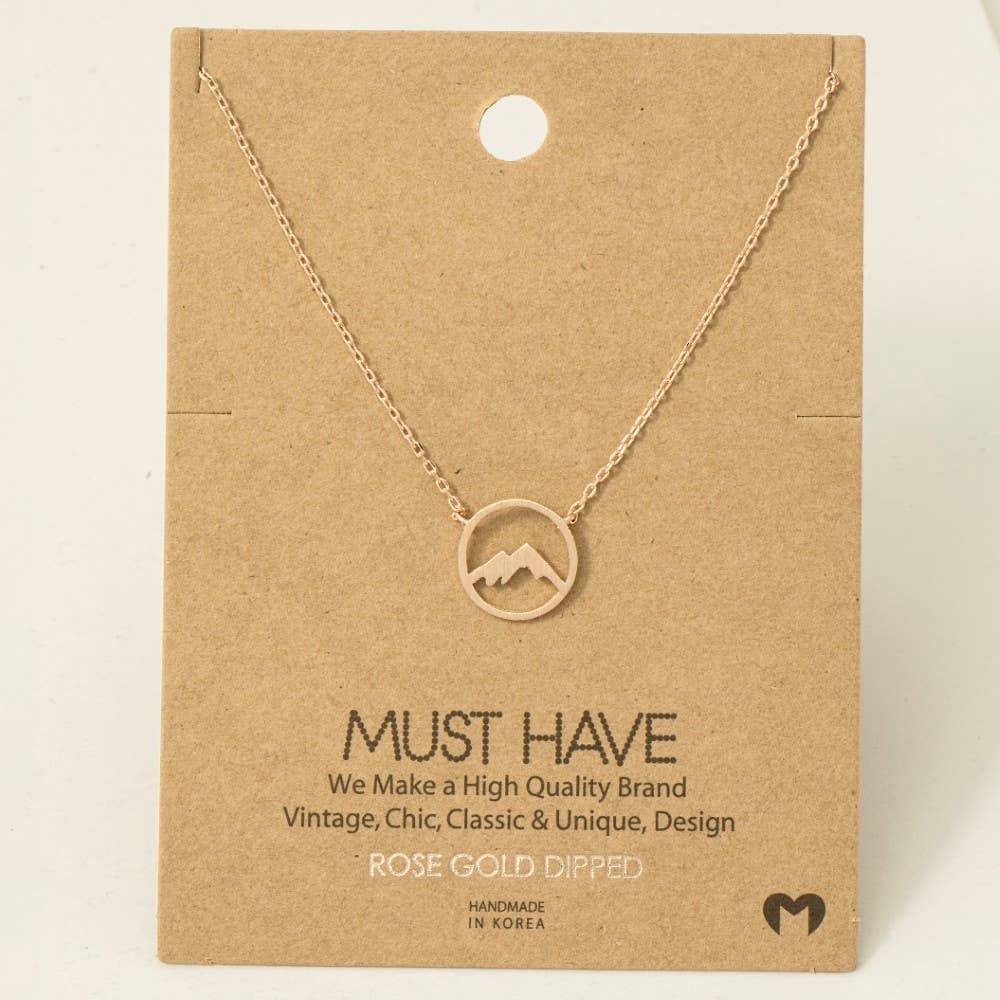 Mountain Range Pendant Necklace