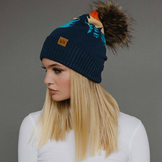 Forest Landscape Pom Hat