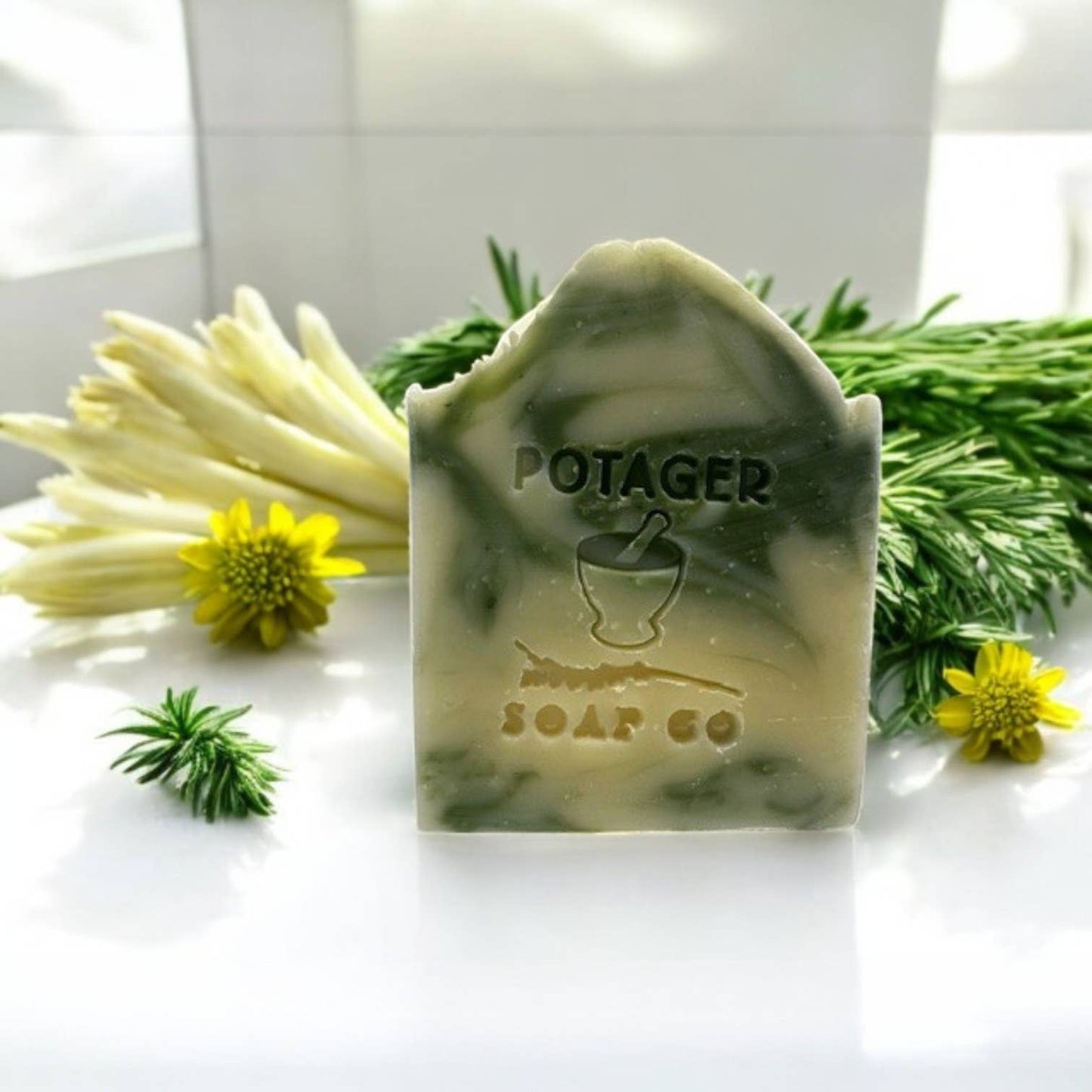 Rosemary Lemongrass Soap | Organic | Handmade | Wrapped