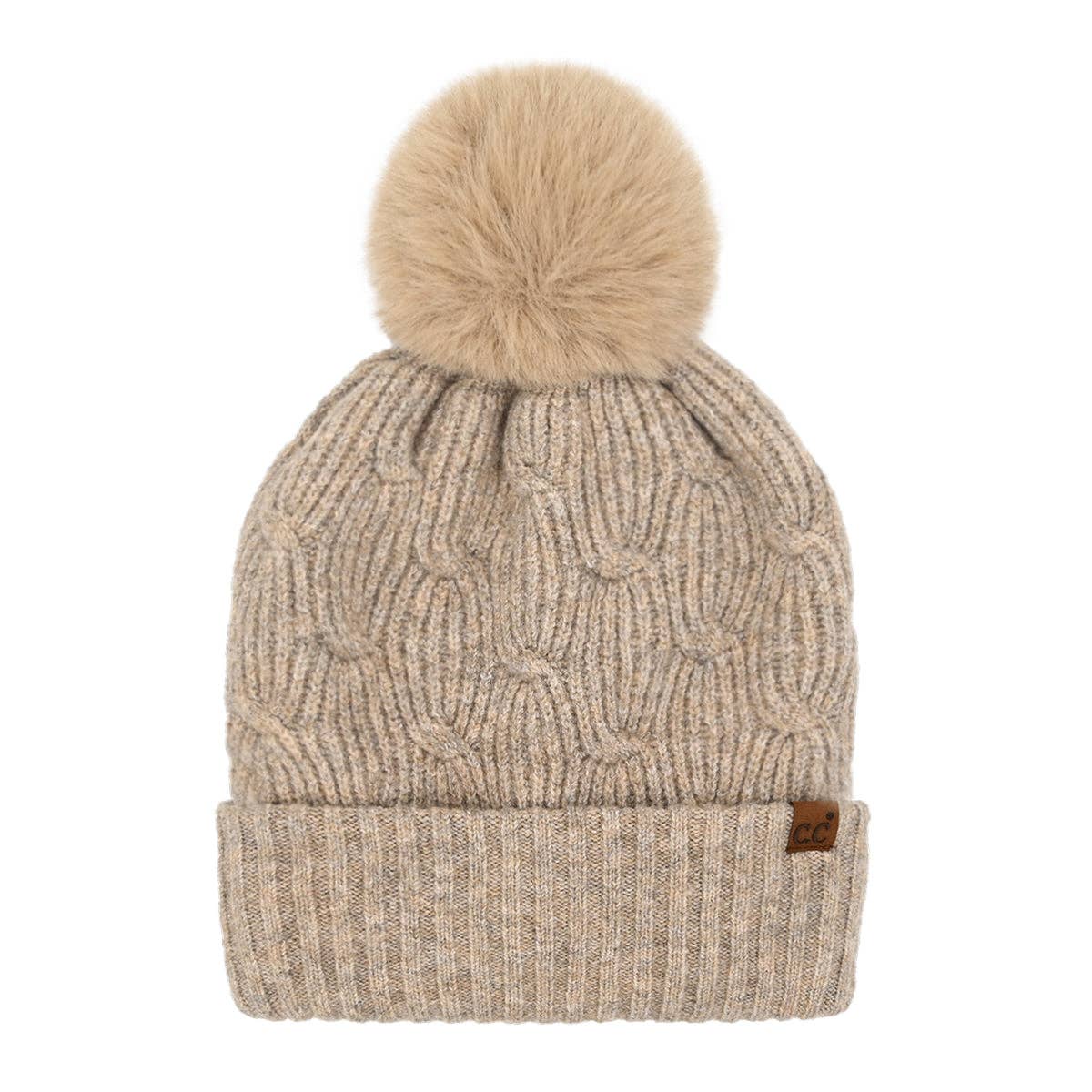 Knitted C.C Pom Beanie