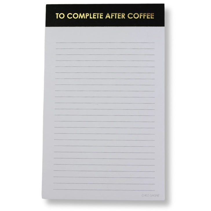 To Complete After Coffee