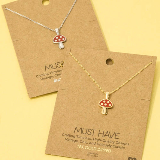 Red Mushroom Necklace