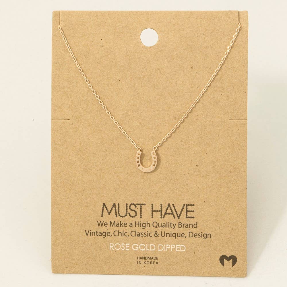 Mini Horseshoe Necklace