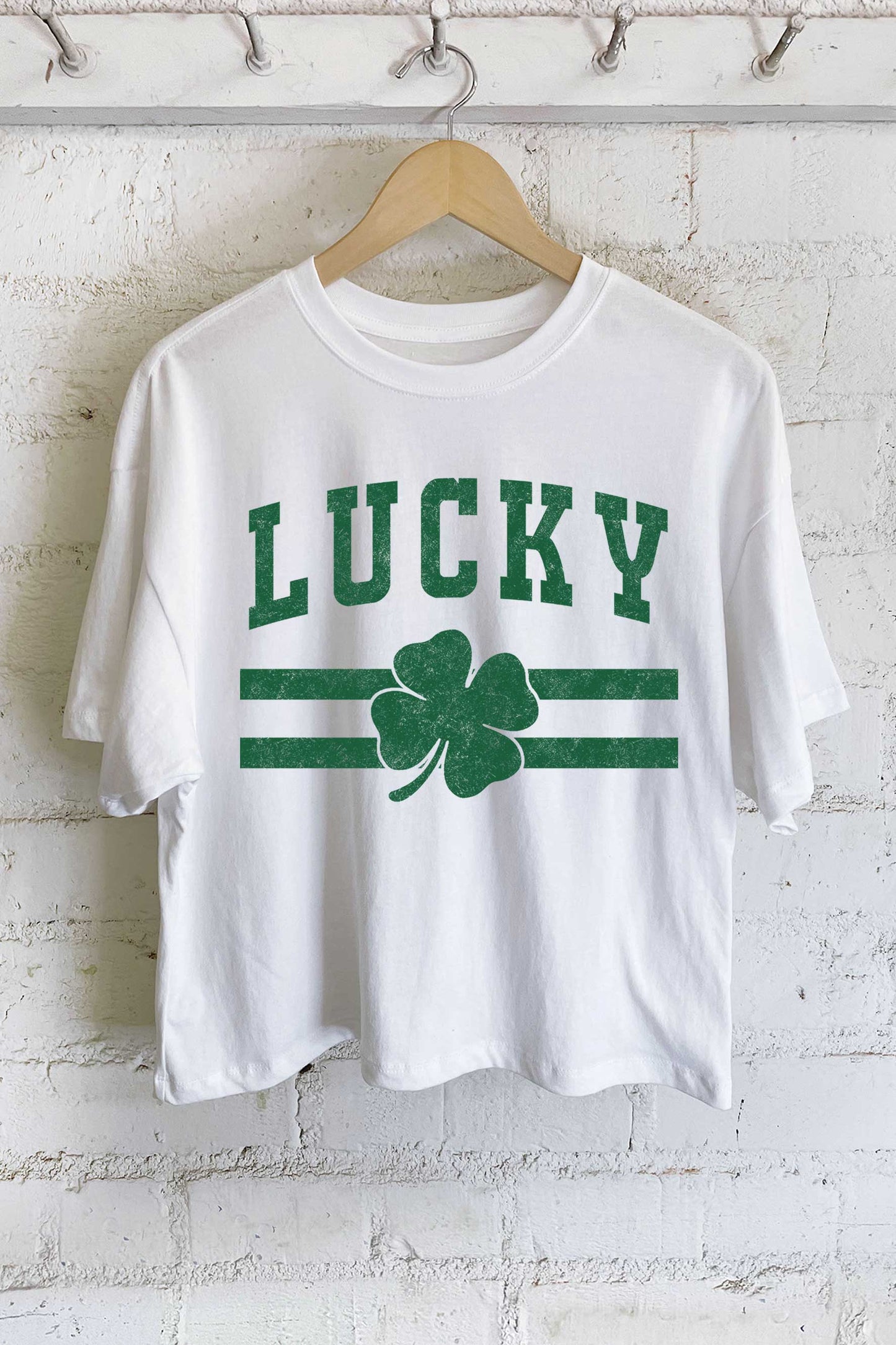 Lucky Clover Cropped Tee