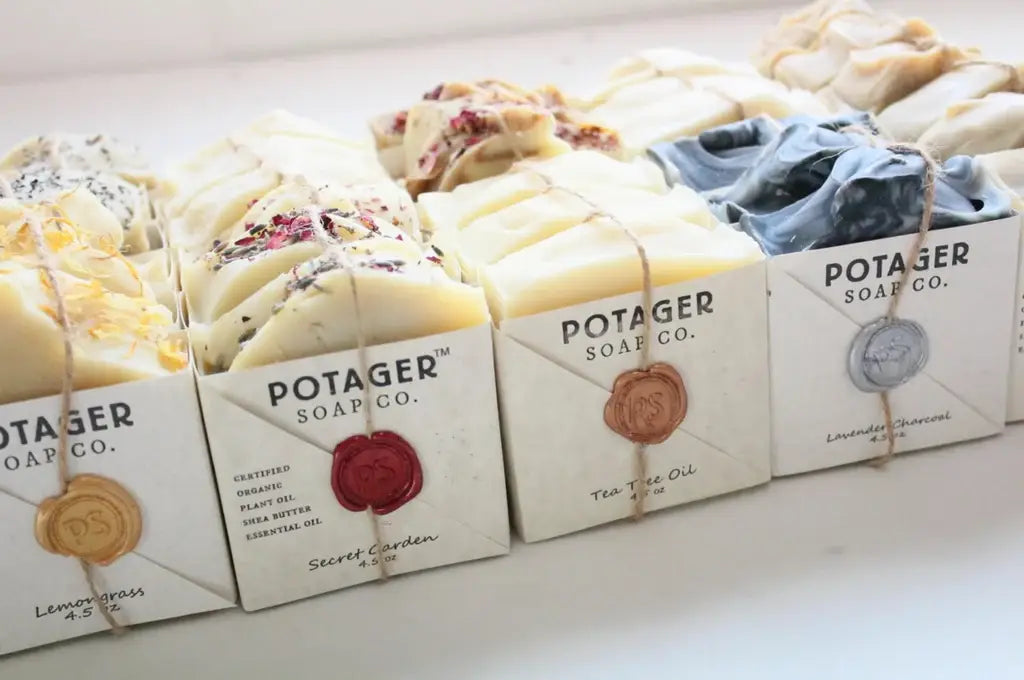 Rosemary Lemongrass Soap | Organic | Handmade | Wrapped