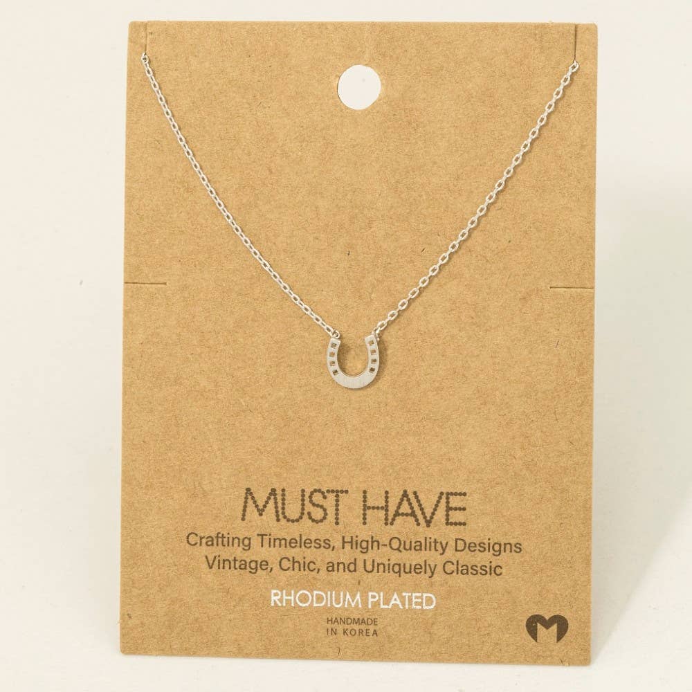 Mini Horseshoe Necklace