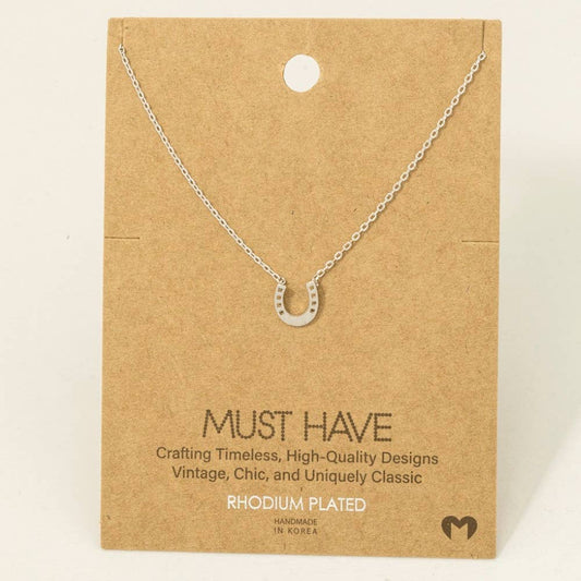 Mini Horseshoe Necklace