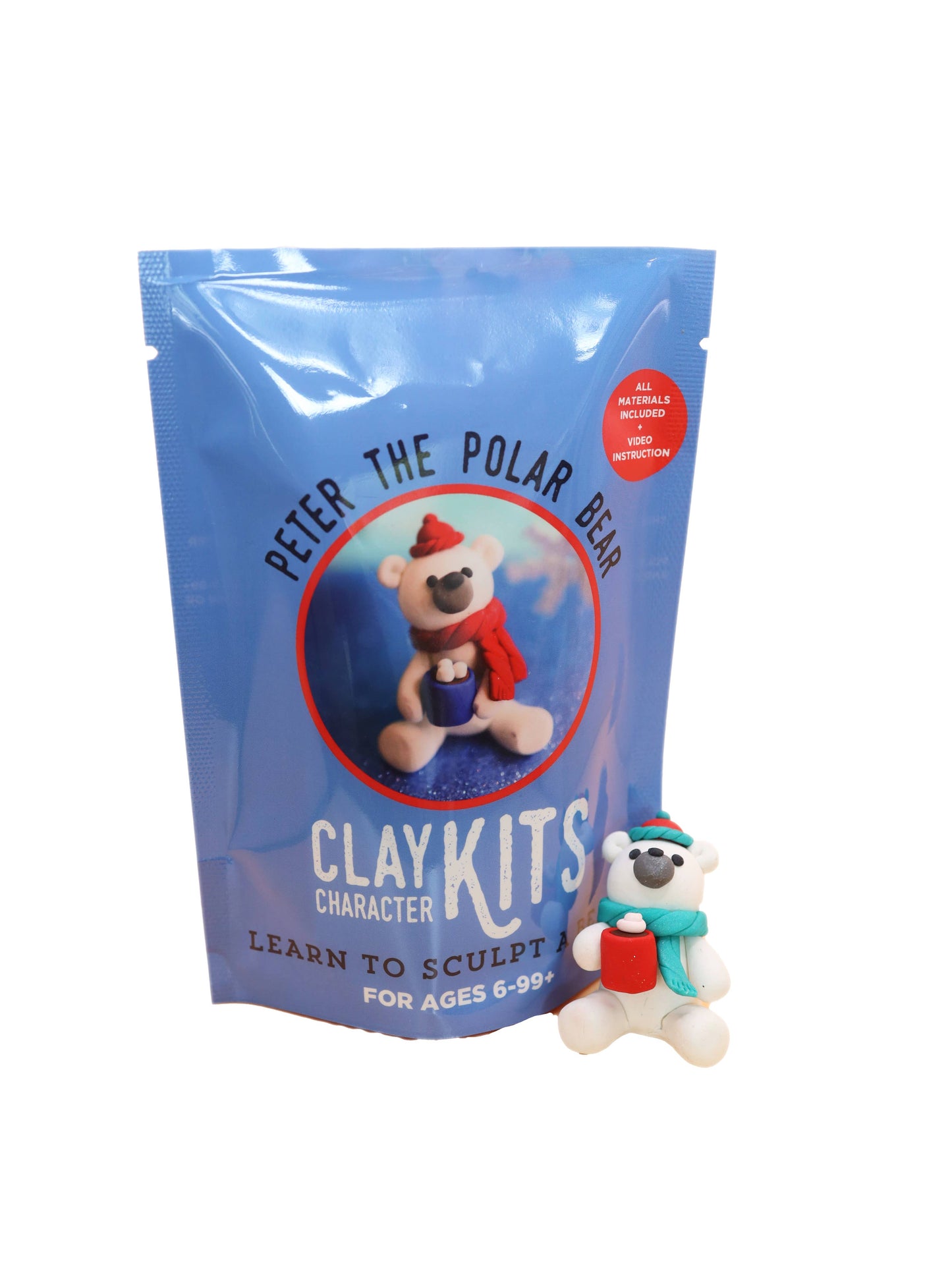 Peter the Polar Bear DIY Polymer Clay Kit - Wholesale Craft
