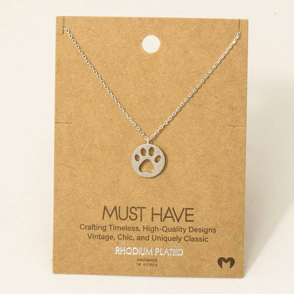 Paw Print Necklace