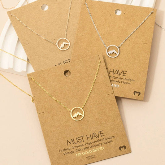 Mountain Range Pendant Necklace