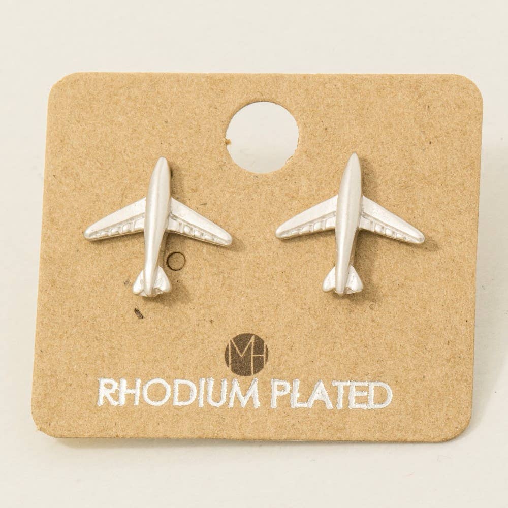 Airplane Stud Earrings