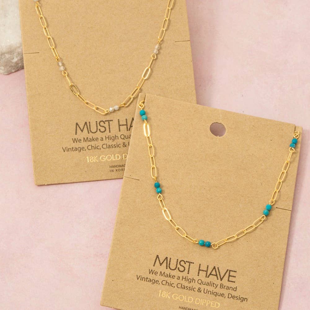 Bead Station Necklace