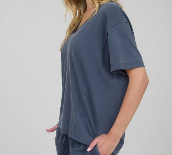 Rowena Top Navy