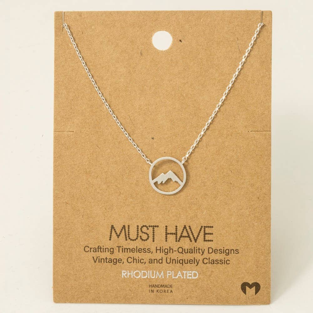 Mountain Range Pendant Necklace