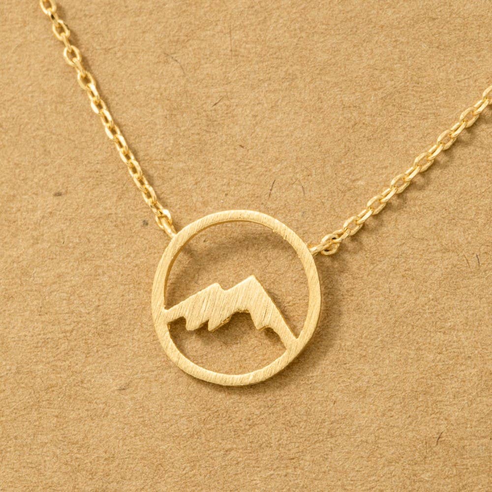 Mountain Range Pendant Necklace