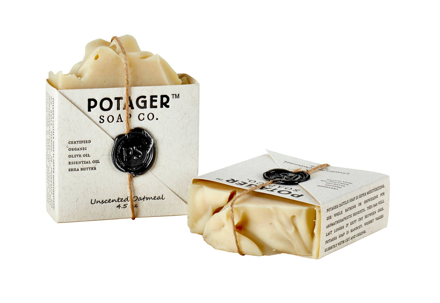 Unscented Oatmeal Handmade Bar Soap |  Organic Soap