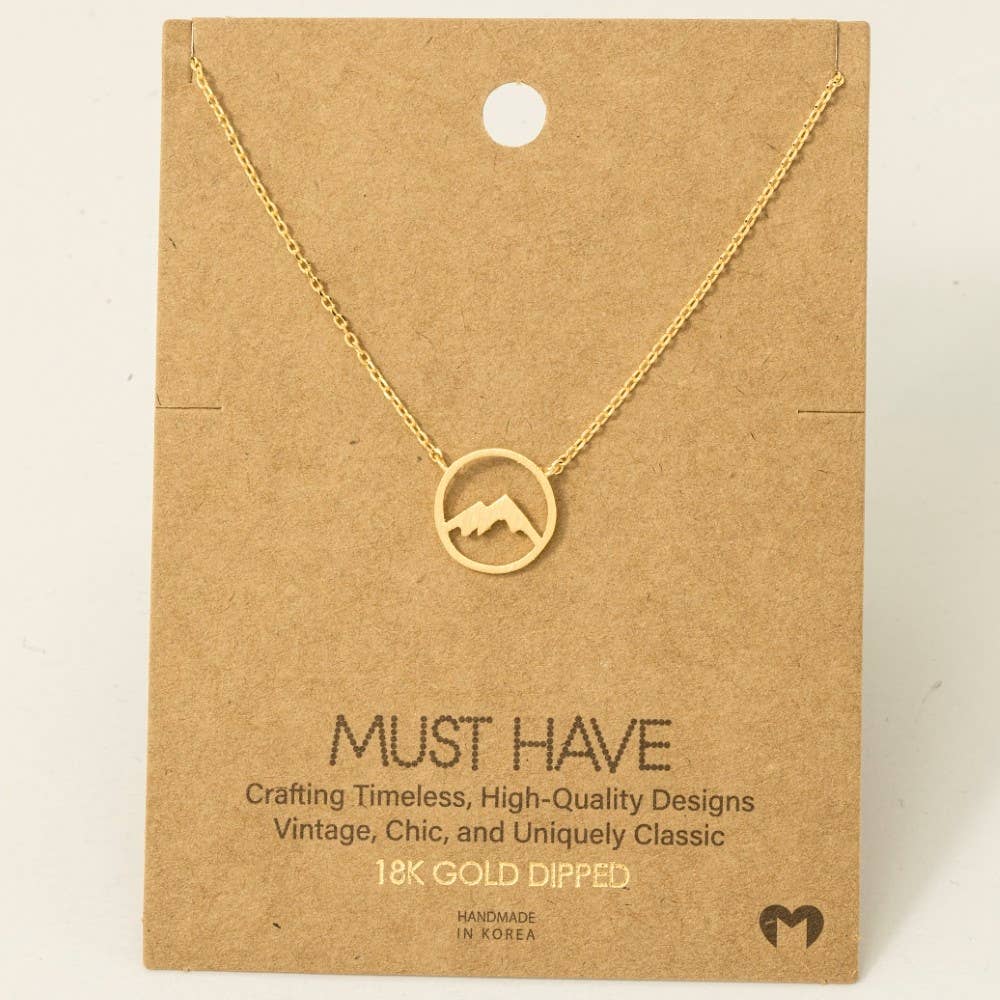 Mountain Range Pendant Necklace