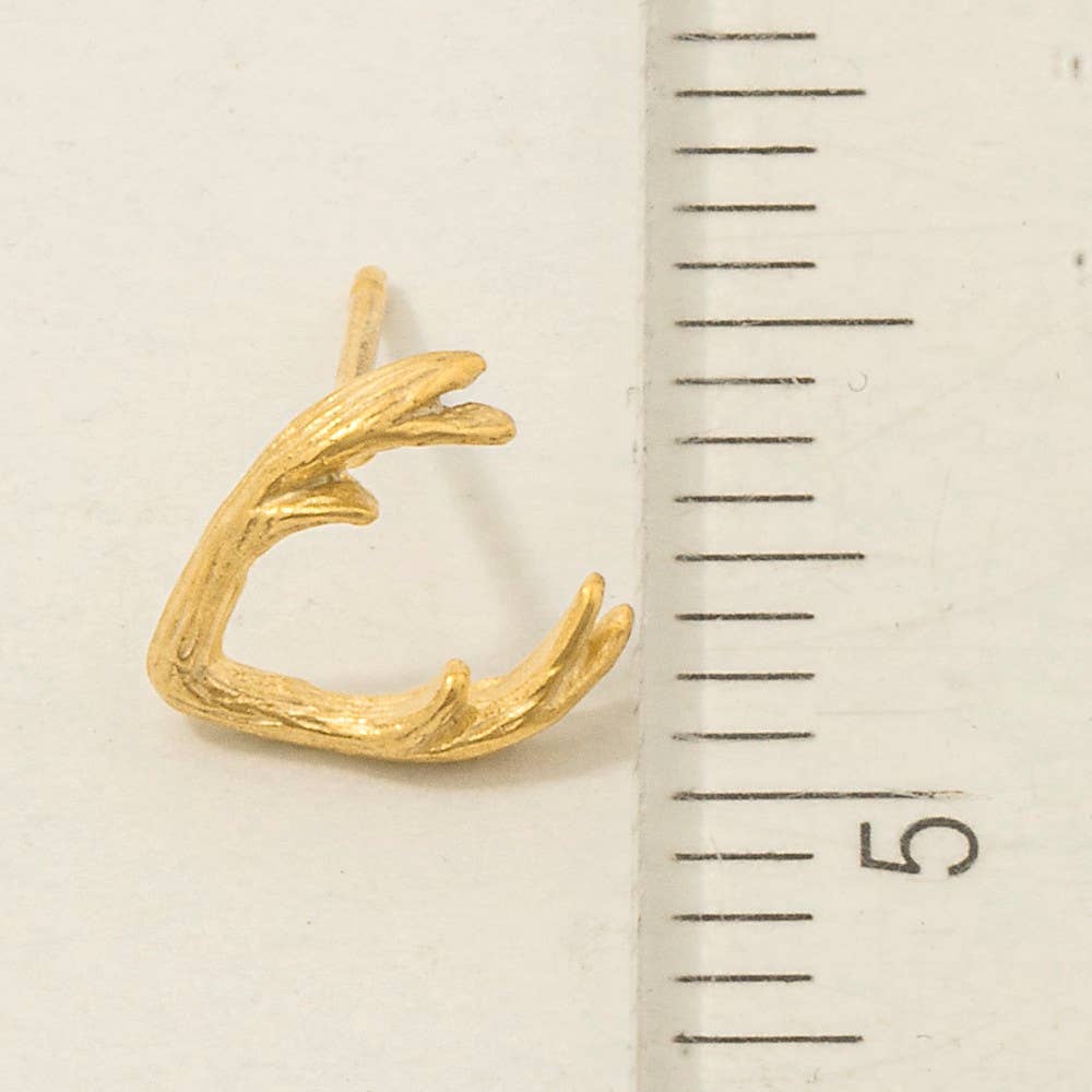 Mini Antler Earrings