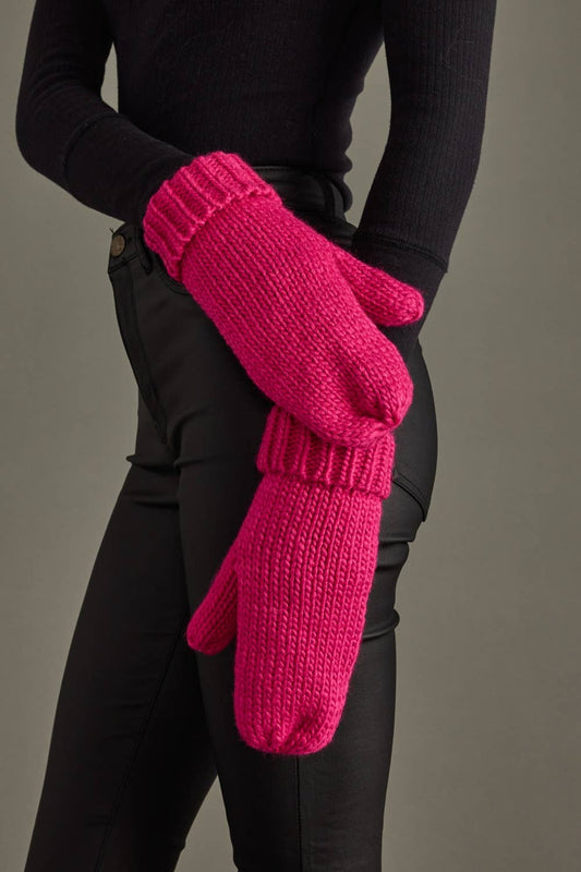 Cuffed Knit Mittens