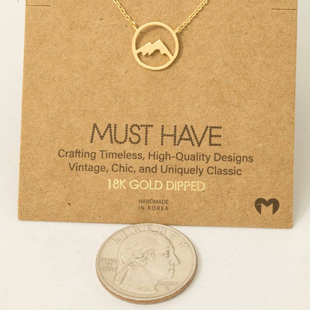 Mountain Range Pendant Necklace